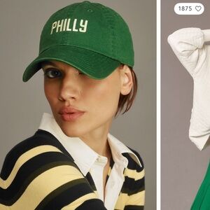 NWOT Anthropologie PHILLY hat Kelly green